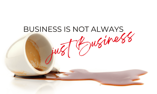 There are times where the events of the day cause the emotions to override the “Business is always just Business” rule.