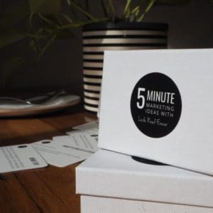 Keywords: Marketing Deck: 5 Minute Marketing Ideas