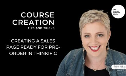 Creating a Sales Page ready for Pre-Order in Thinkific