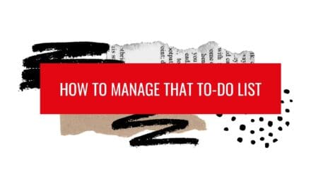 How to manage that to-do List