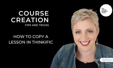 How to copy a lesson in Thinkific