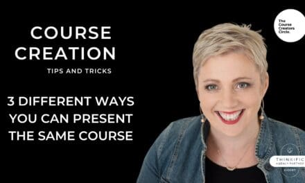 3 Different Ways You Can Present the Same Course