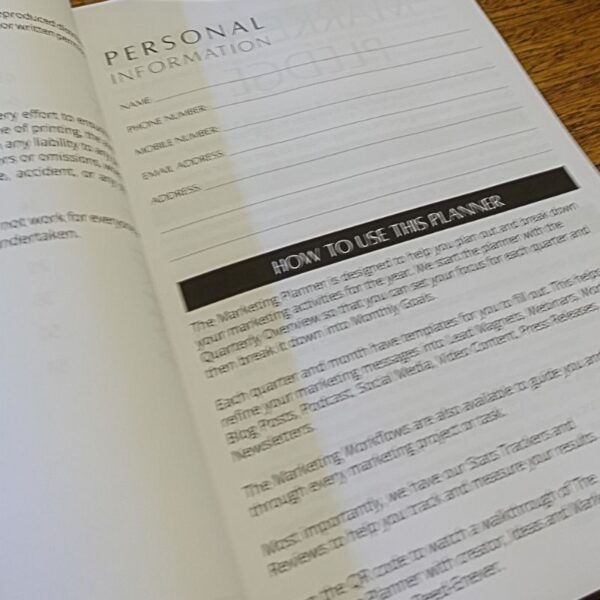 The Marketing Planner 2026 Pre Order (with Bonus Session with Linda) - Image 3