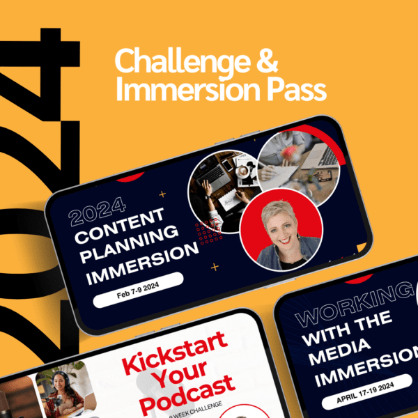 Create Impact & Unlock Your Potential in 2024 with the Immersion & Challenge Pass - content planning & immersion.