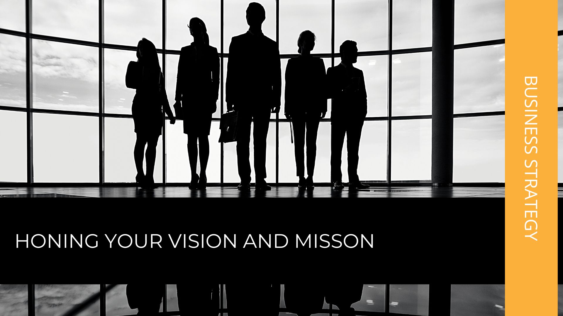The cover of a course on business vision and mission.