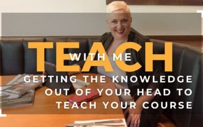 Getting the Knowledge Out of Your Head to Teach Your Course