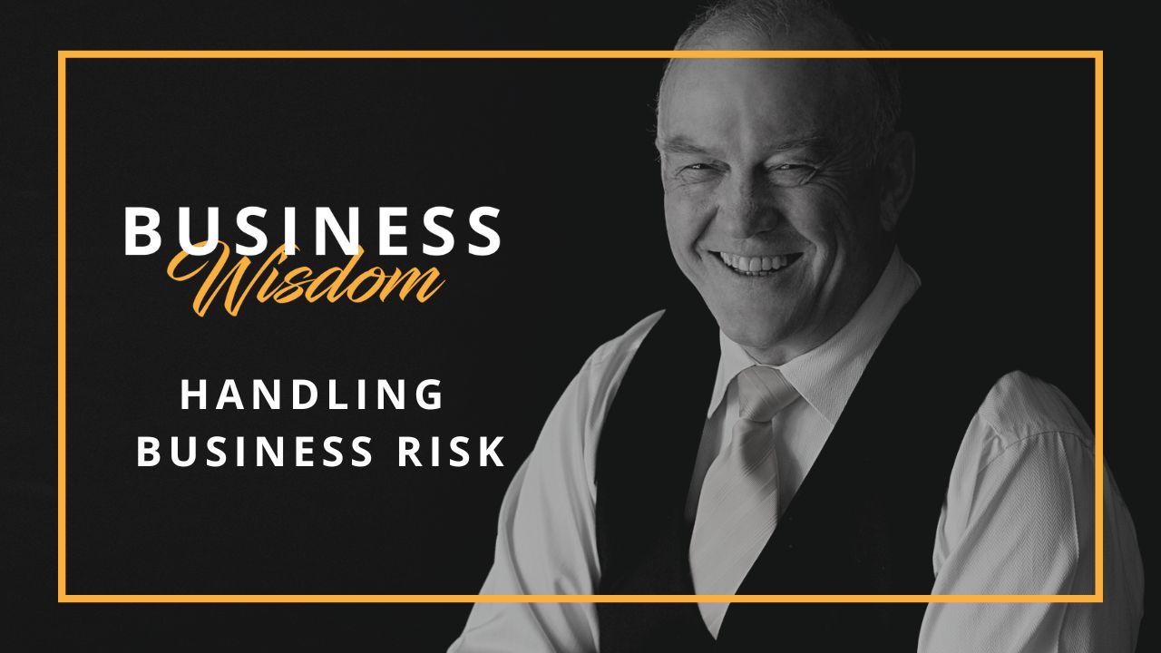 Image of Clive with the text 'handling business risk'