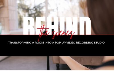 Behind the Scenes: Transforming a Room into a Pop-Up Video Recording Studio