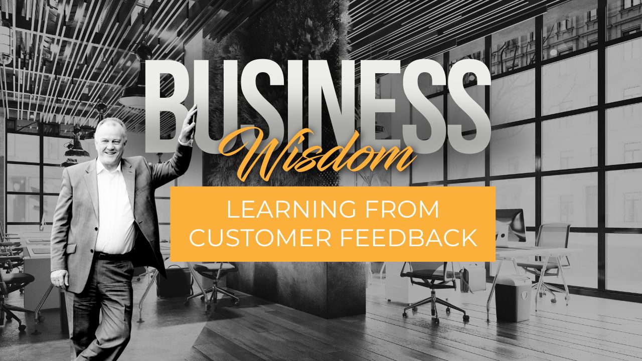Image of Clive with the text 'learning from customer feedback'