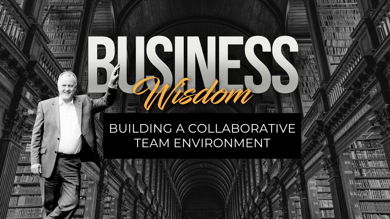 Image of Clive with the text building a collaborative team environment