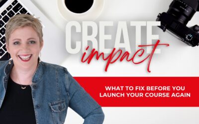 What to Fix Before You Launch Your Course Again